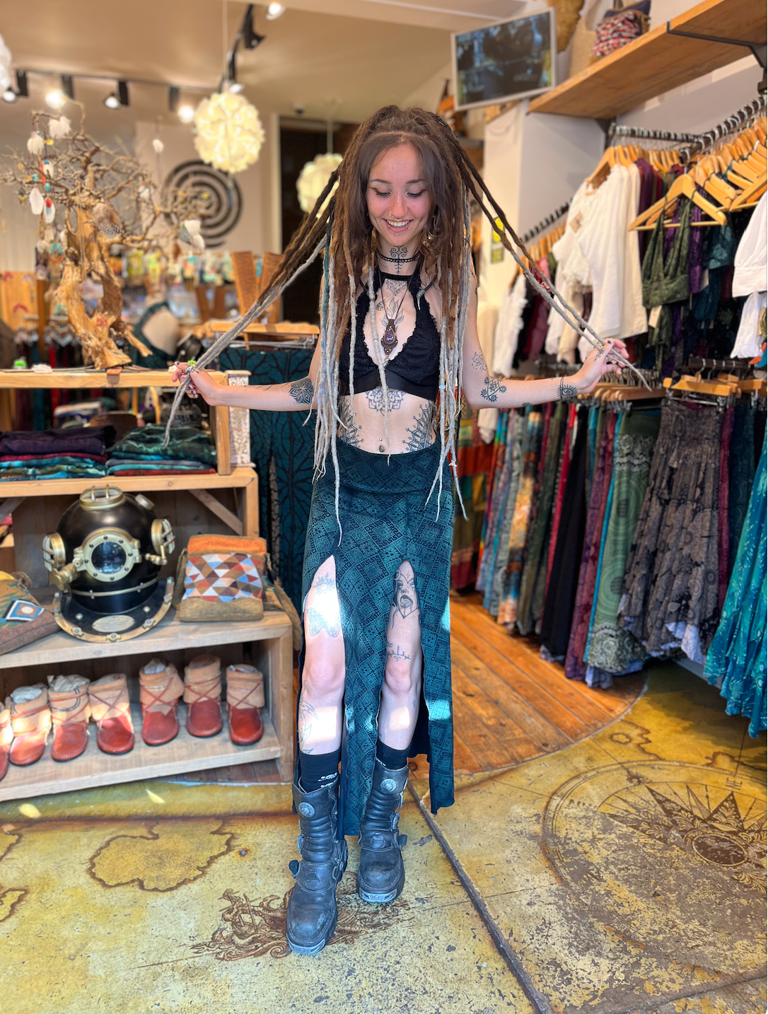 Our new Tie Dye Maxi Skirts!