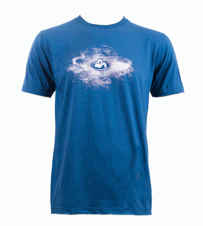 Astronaut in Black Hole T-Shirt Dark Blue
