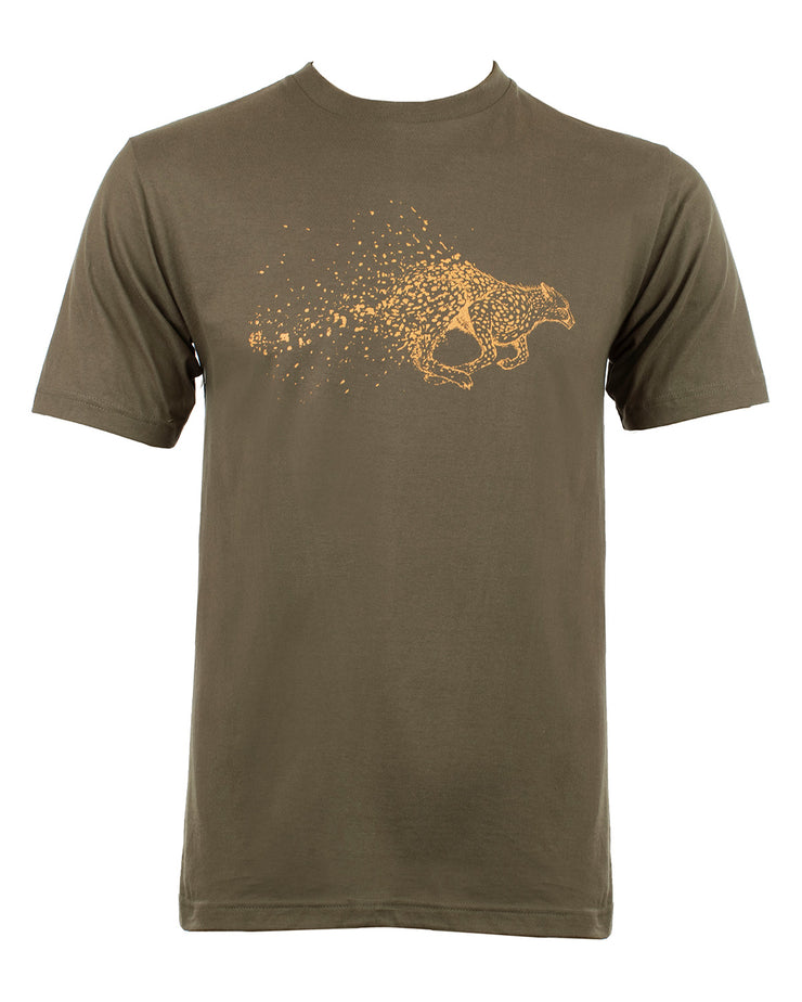 Cheetah Running T-Shirt Khaki