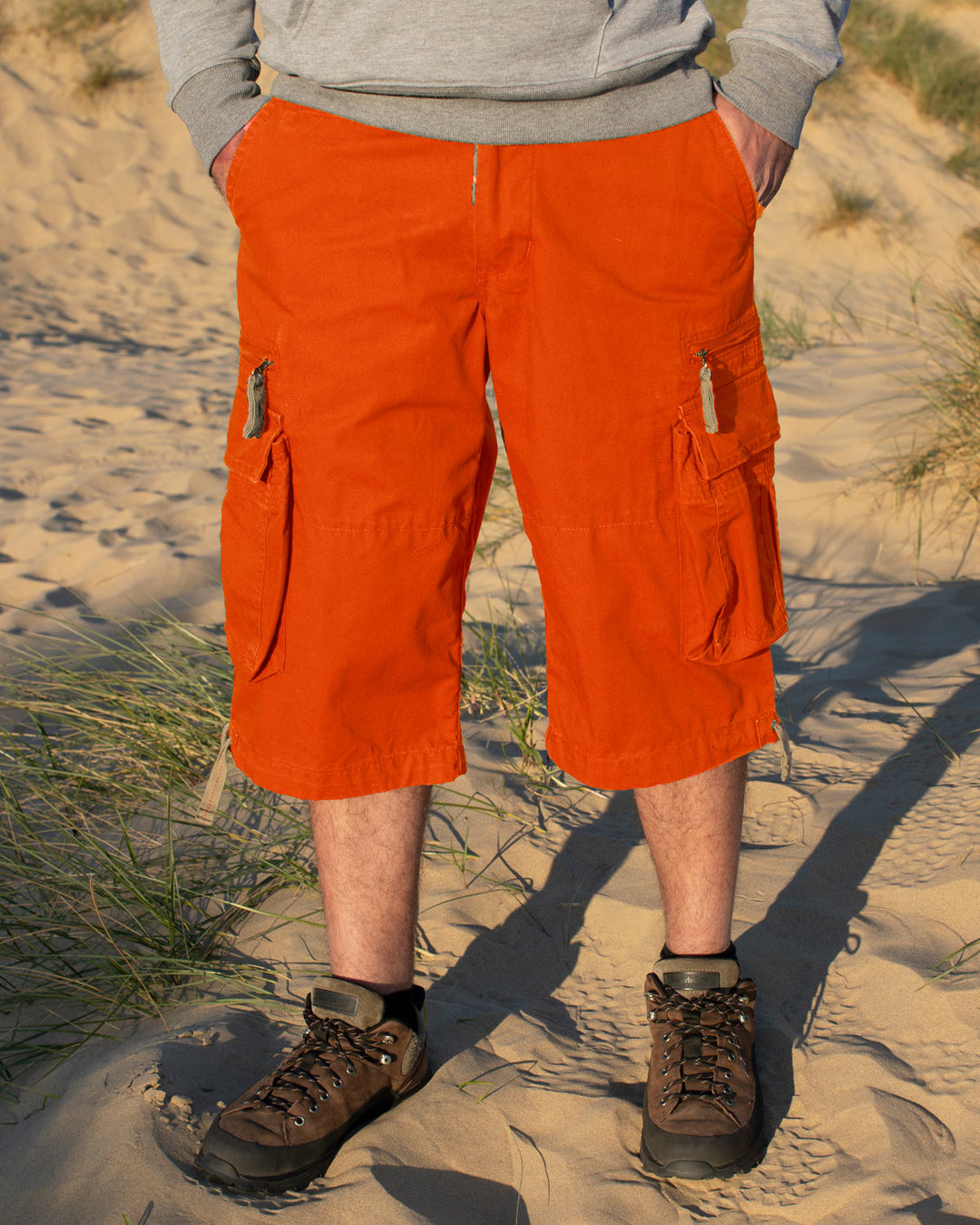 Molecule 3/4 Combat Cargo Men's Shorts Orange