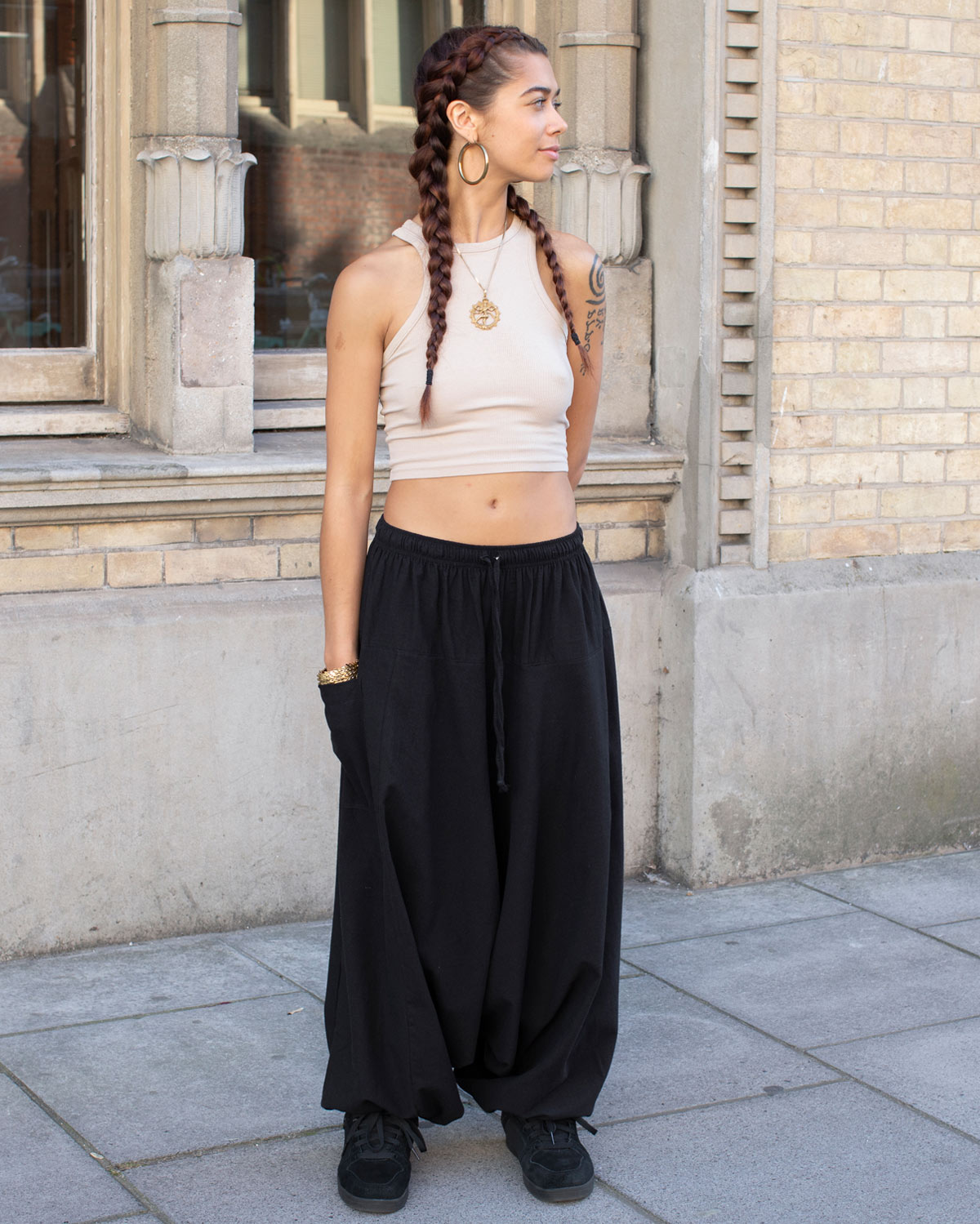 Ninja Harem Pants Black Unisex – blackpearlshop.co.uk