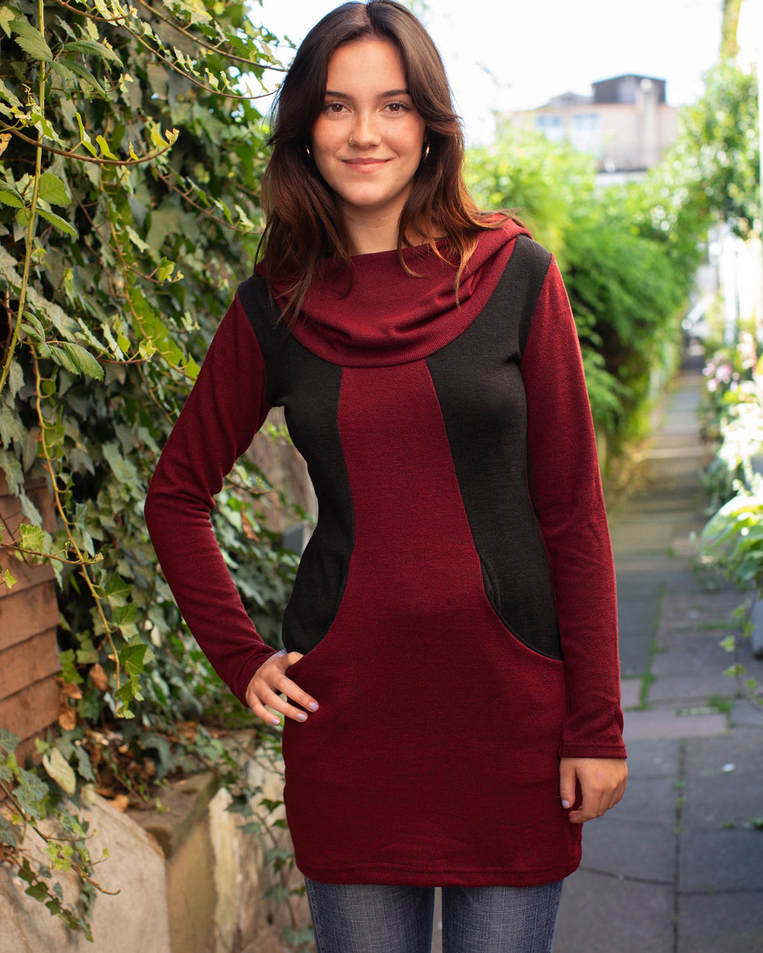 Neptune Dress Wine/Red