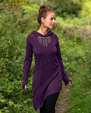 Hooded Pixie Dress Purple