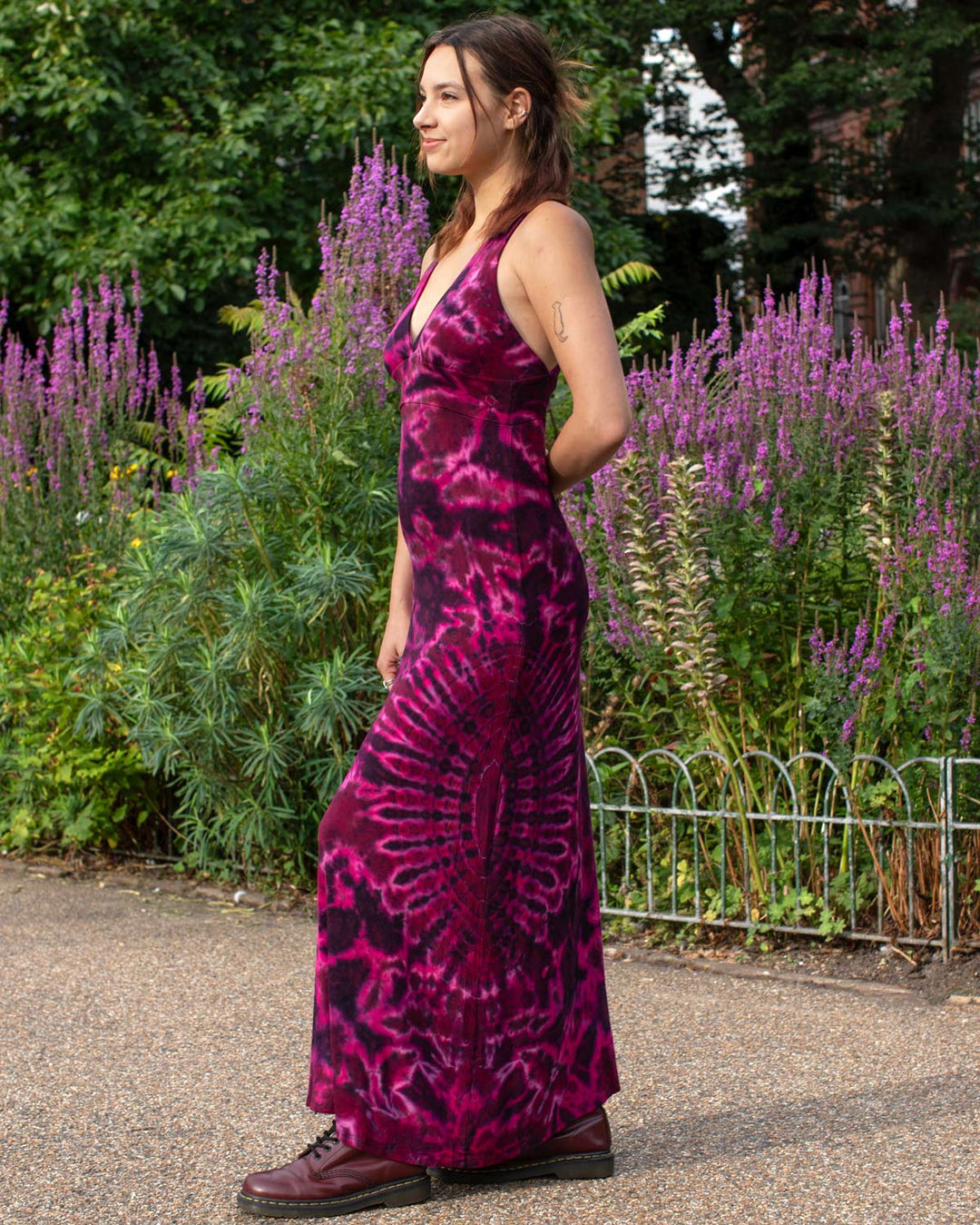 Tie Dye  Maxi Dress Pink Mandala