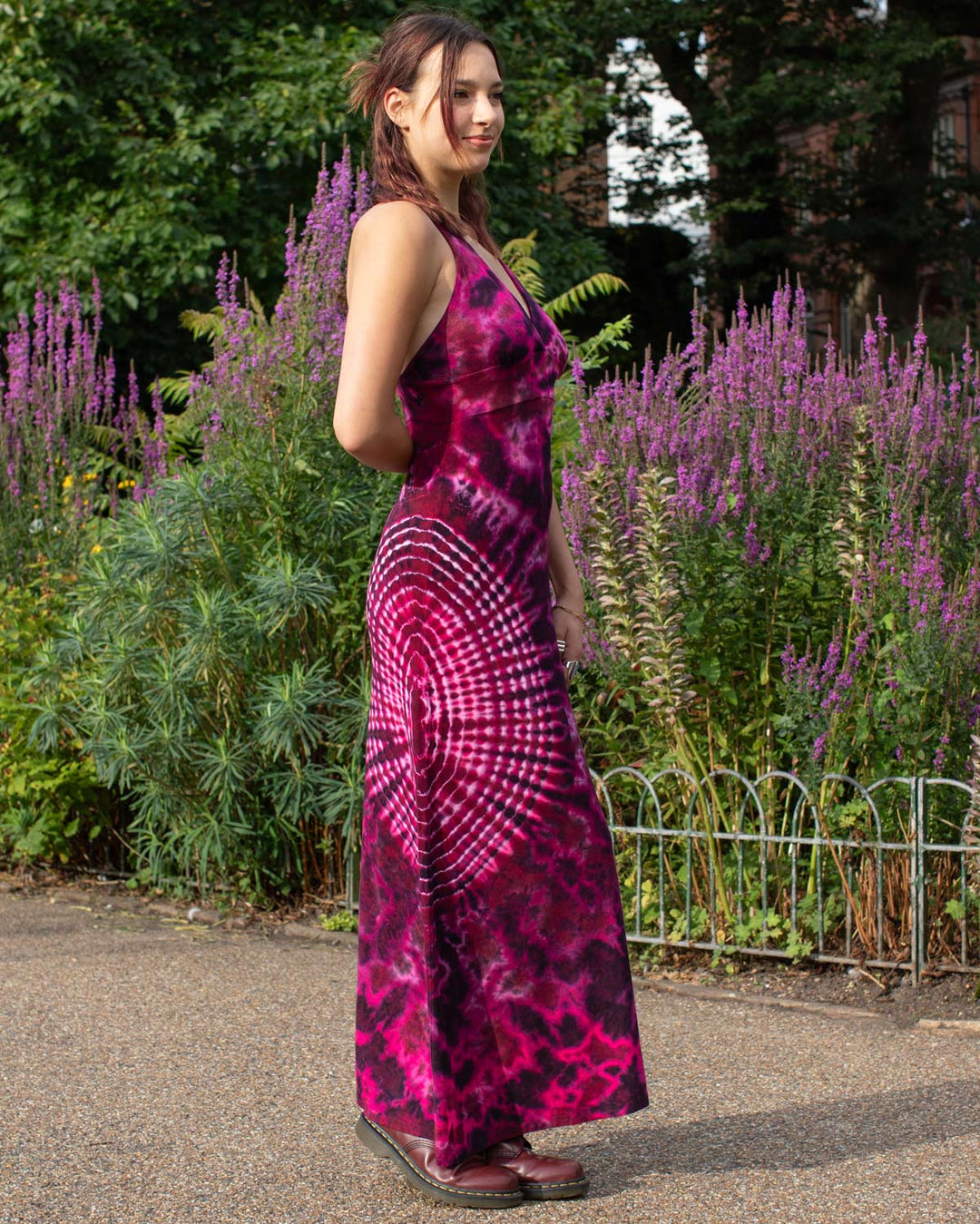 Tie Dye  Maxi Dress Pink Mandala