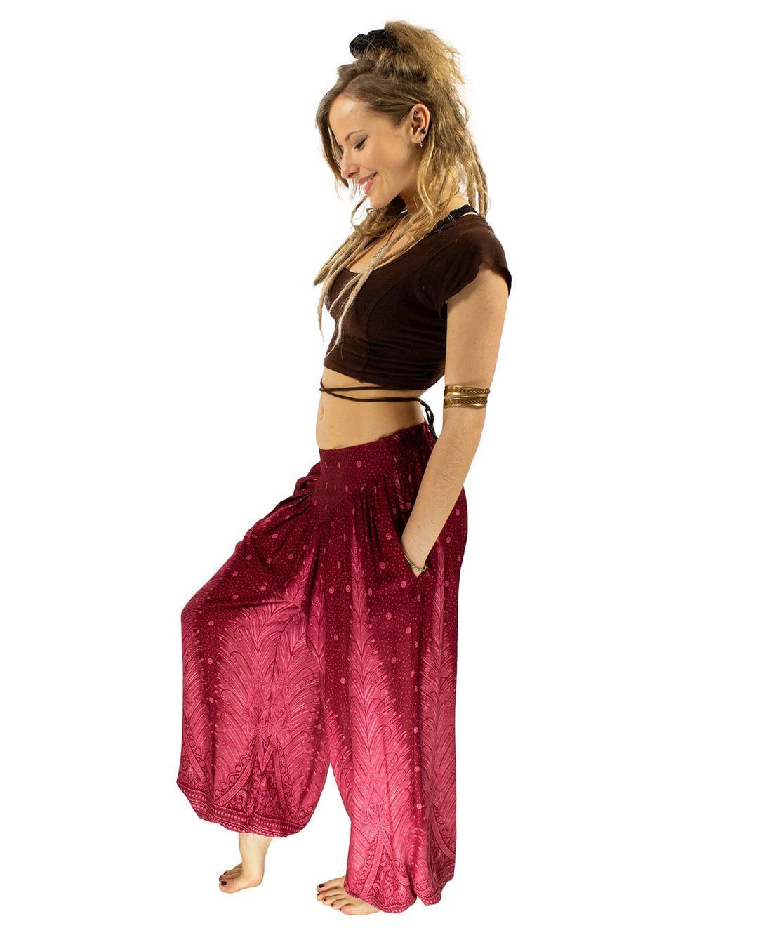 ALADDIN HAREM PANTS RED