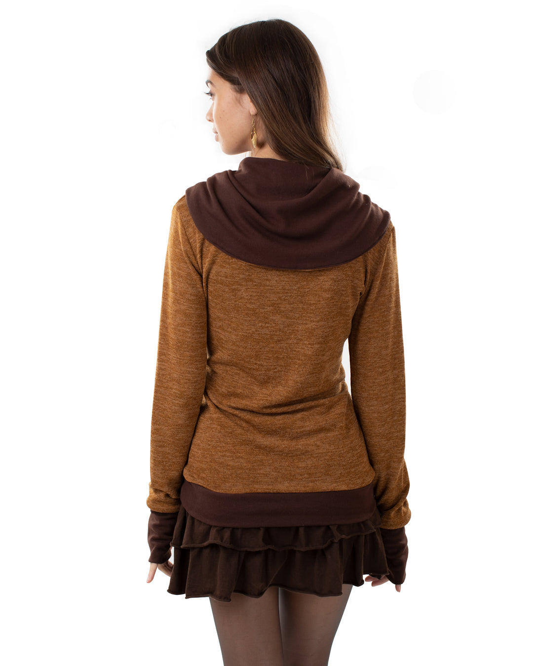 Lakshmi Handwarmer Jumper Camel/Brown