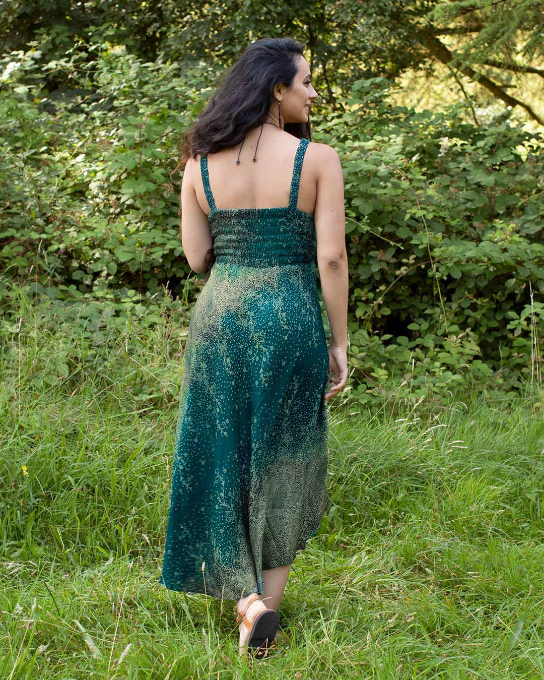 Shanti Bohemian Dress Turquoise