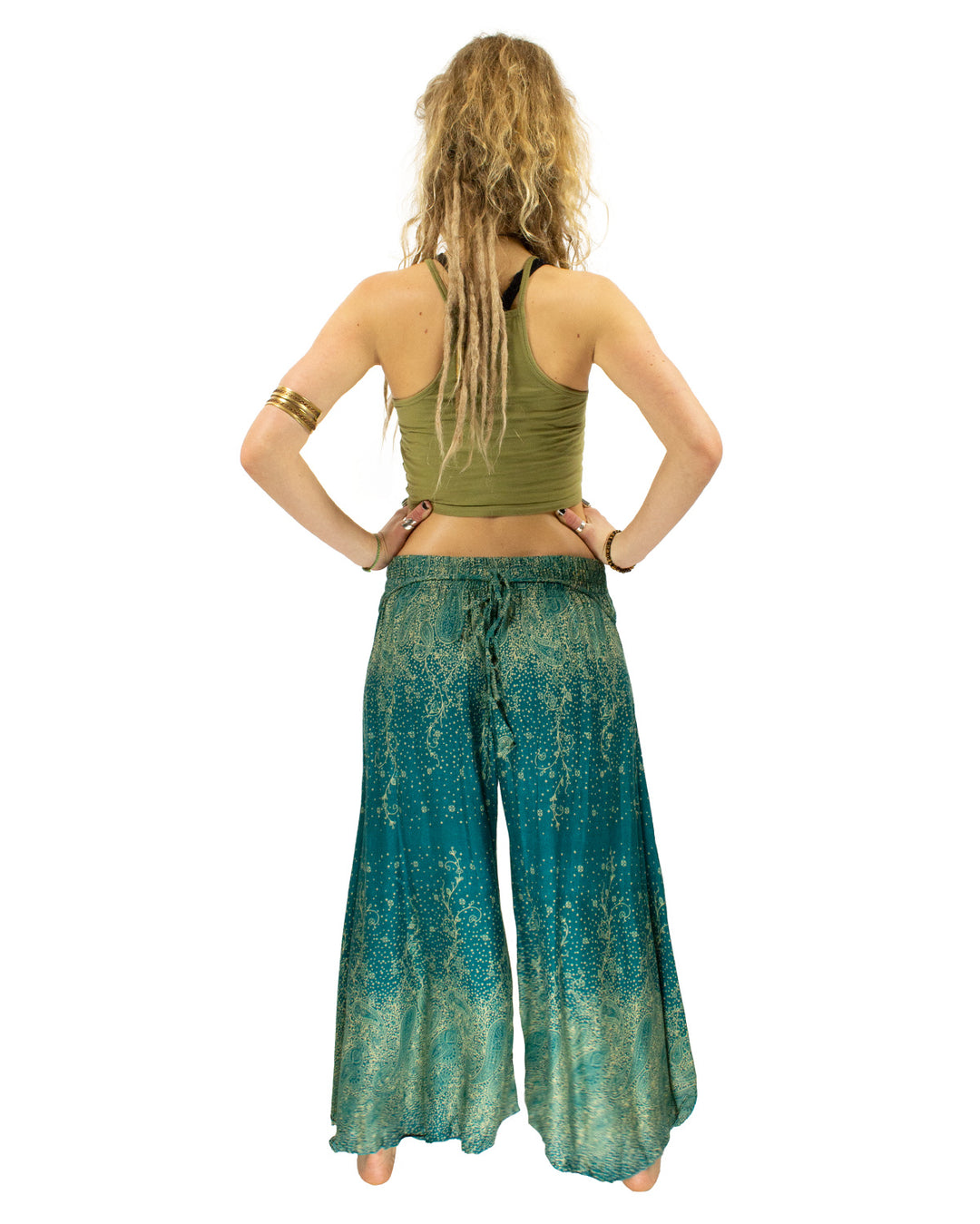 Palazzo Harem Pants Turquoise