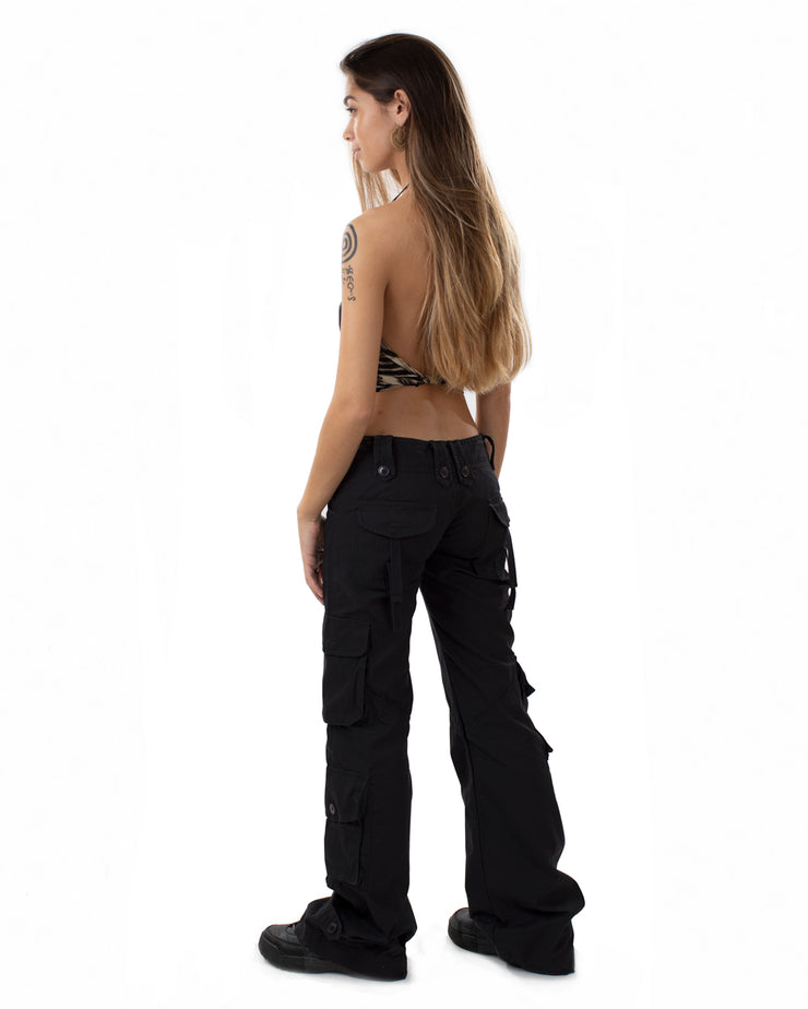 Buy L'amore Couture Womens Jennie Cargo Pants Black