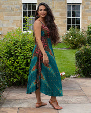 Shanti Bohemian Dress Turquoise