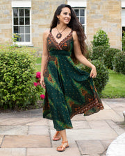 Shanti Bohemian Dress Green