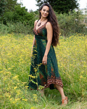 Shanti Bohemian Dress Green