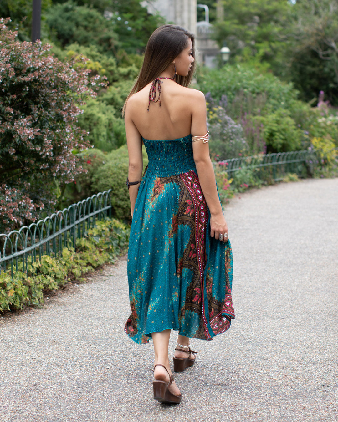 Gypsy Dress/Skirt Turquoise Peacock