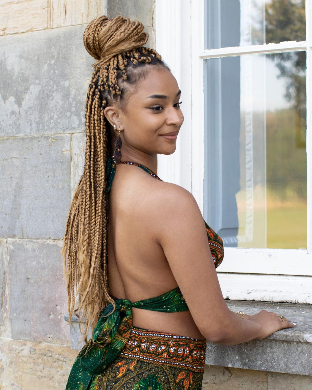 Bikini Crop Top Green