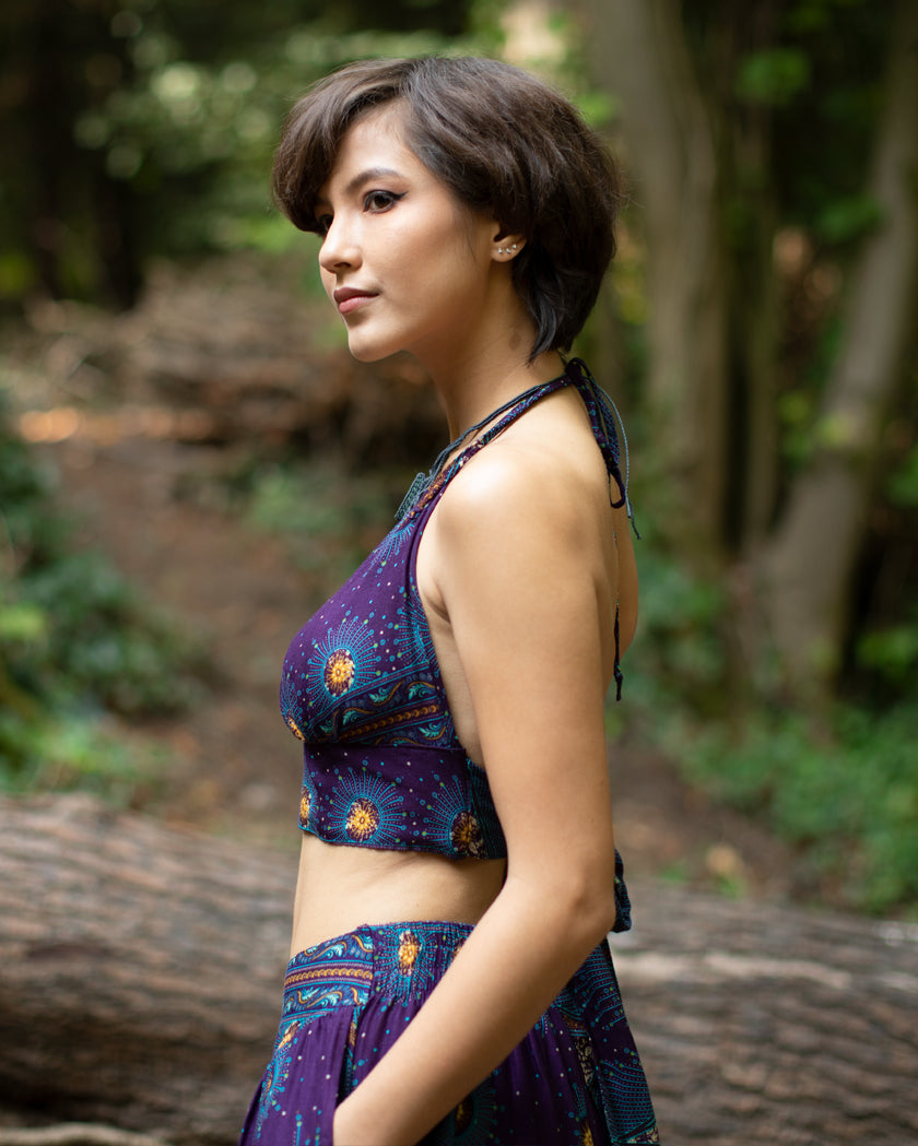 Bikini Crop Top Purple