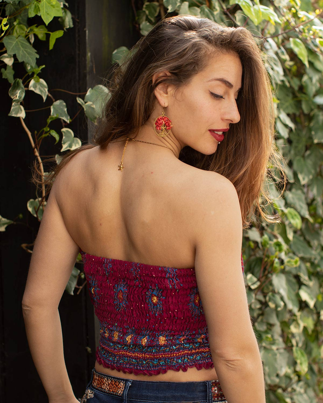 Red Bandeau Tube Top