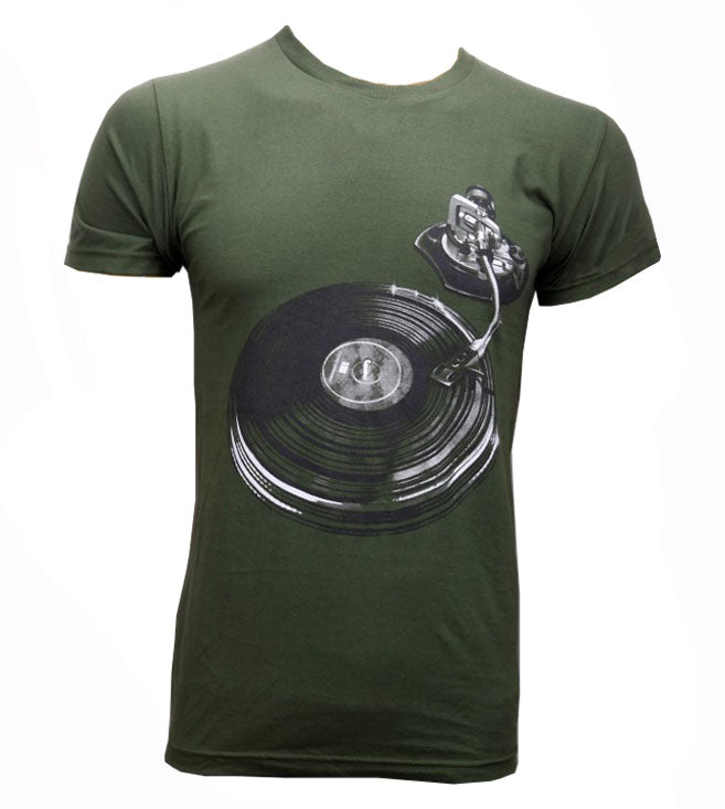 Vinyl Player Record Player Turntable Army Green