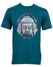Dj Buddha Headphones T-shirt Dark Blue