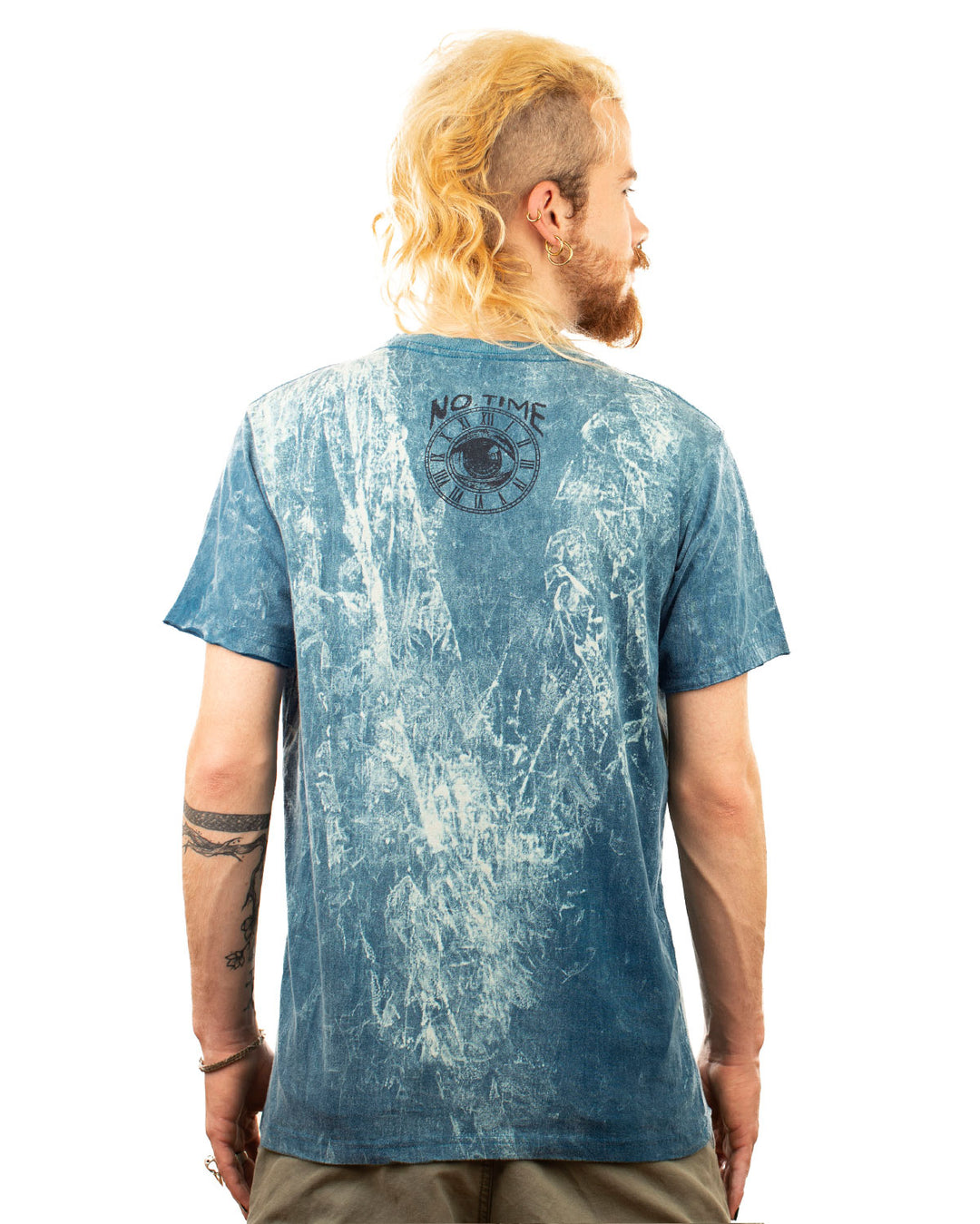 Stonewash Hippie Campervan Cotton T-shirt Dark Green