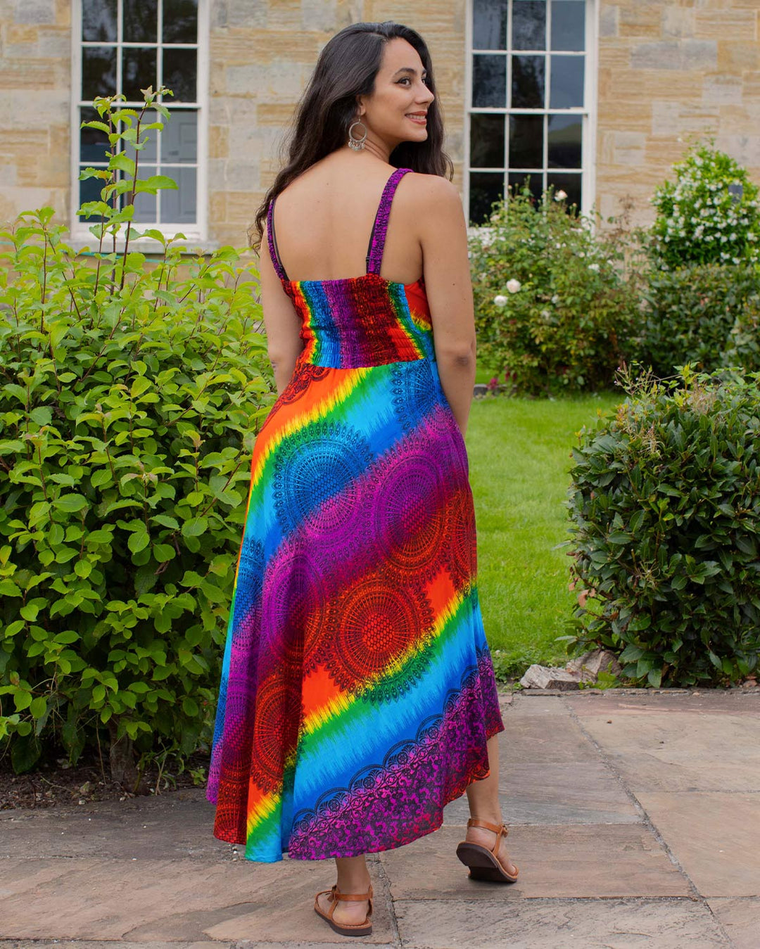 Shanti Bohemian Dress Rainbow