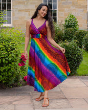 Shanti Bohemian Dress Rainbow