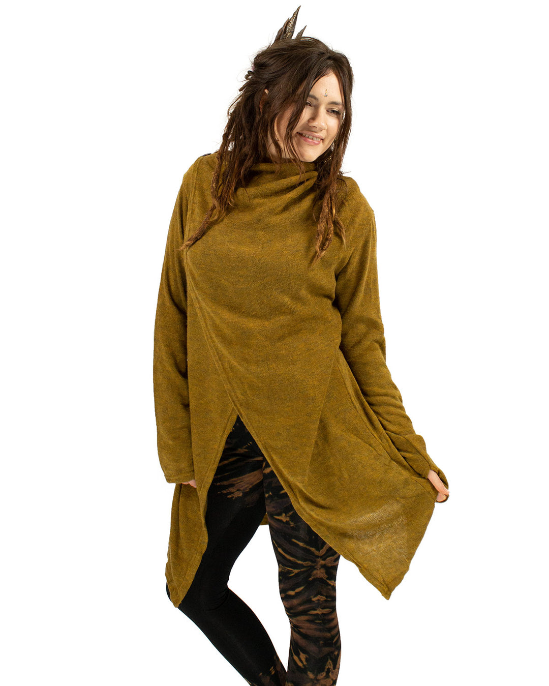 Hara Long Cardigan Wrap Camel