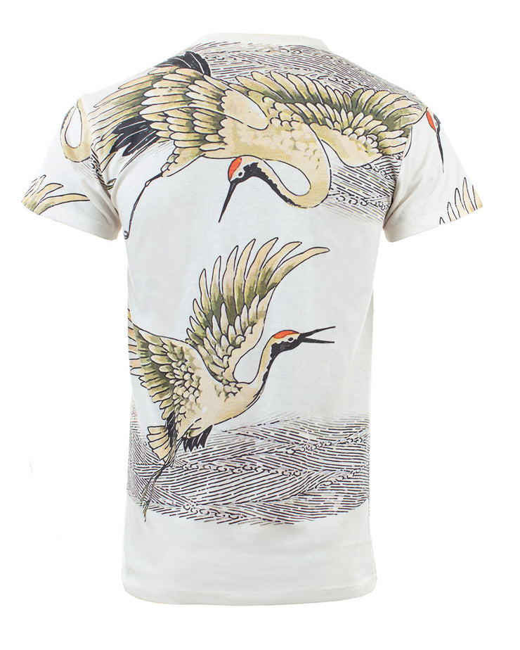 Flying Cranes T-shirt White
