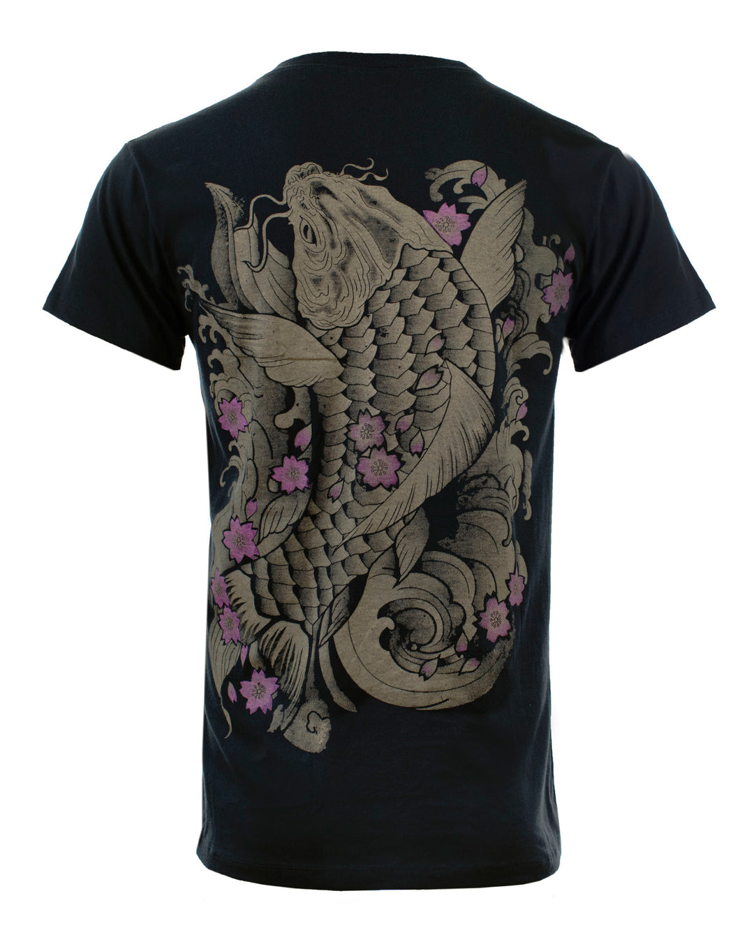 Japanese Koi Fish T-shirt Black