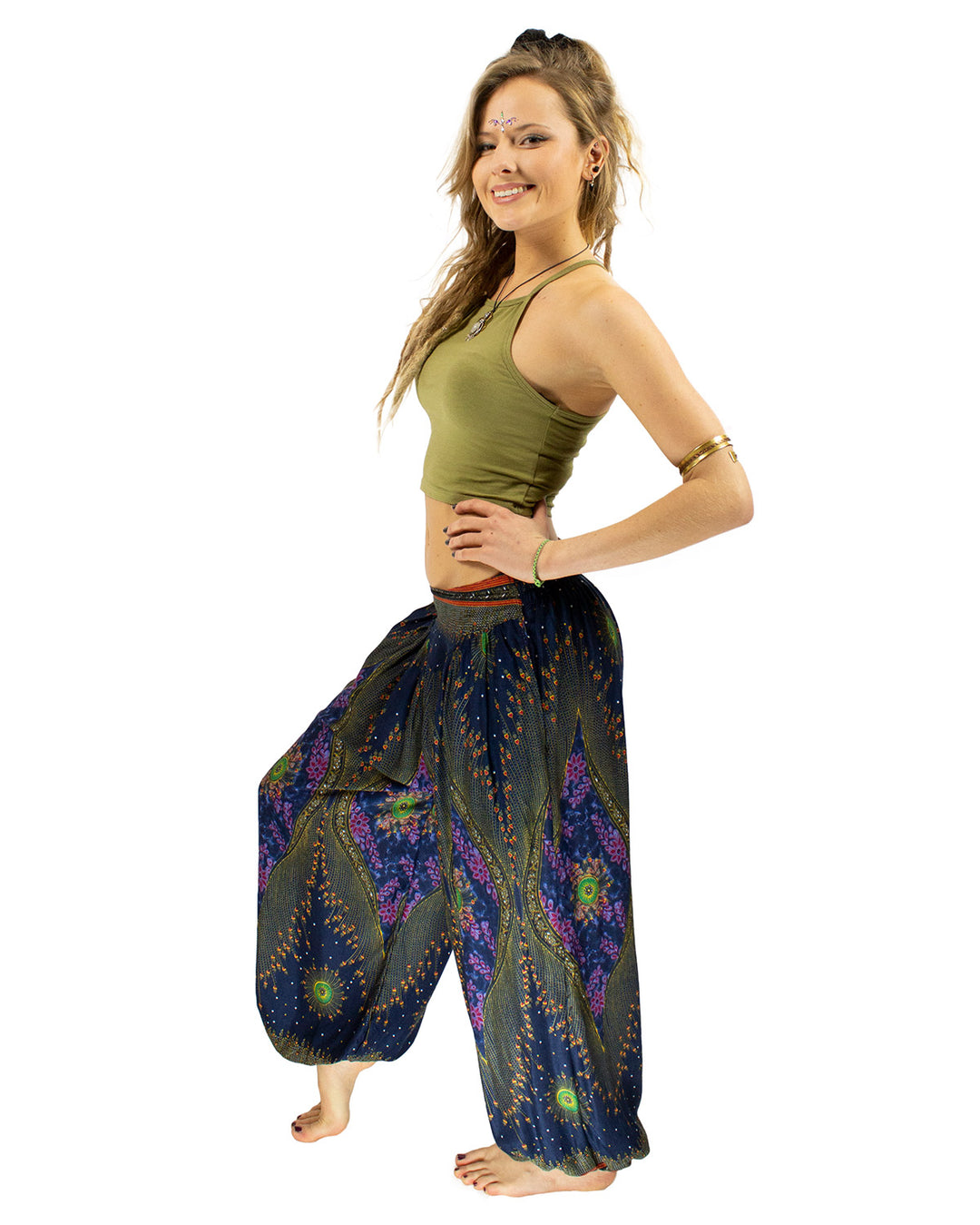 Aladdin Harem Pants Blue