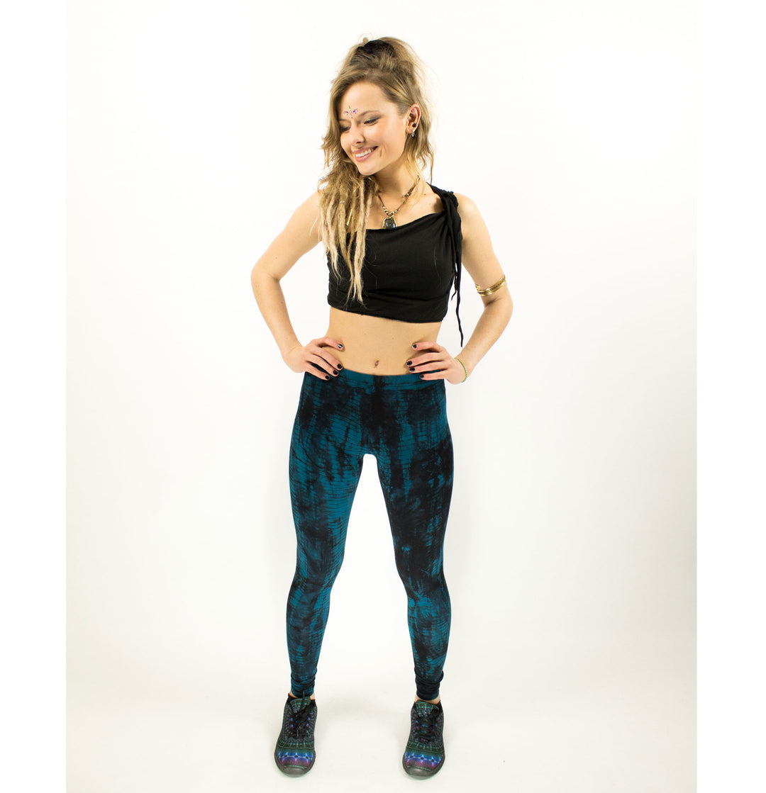 TIE DYE LEGGINGS CROP TOP SET