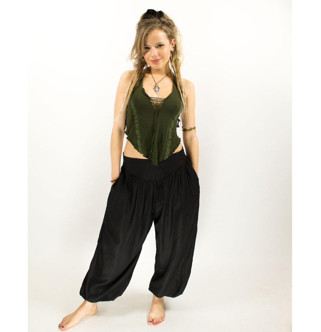 Aladdin Harem Pants Black