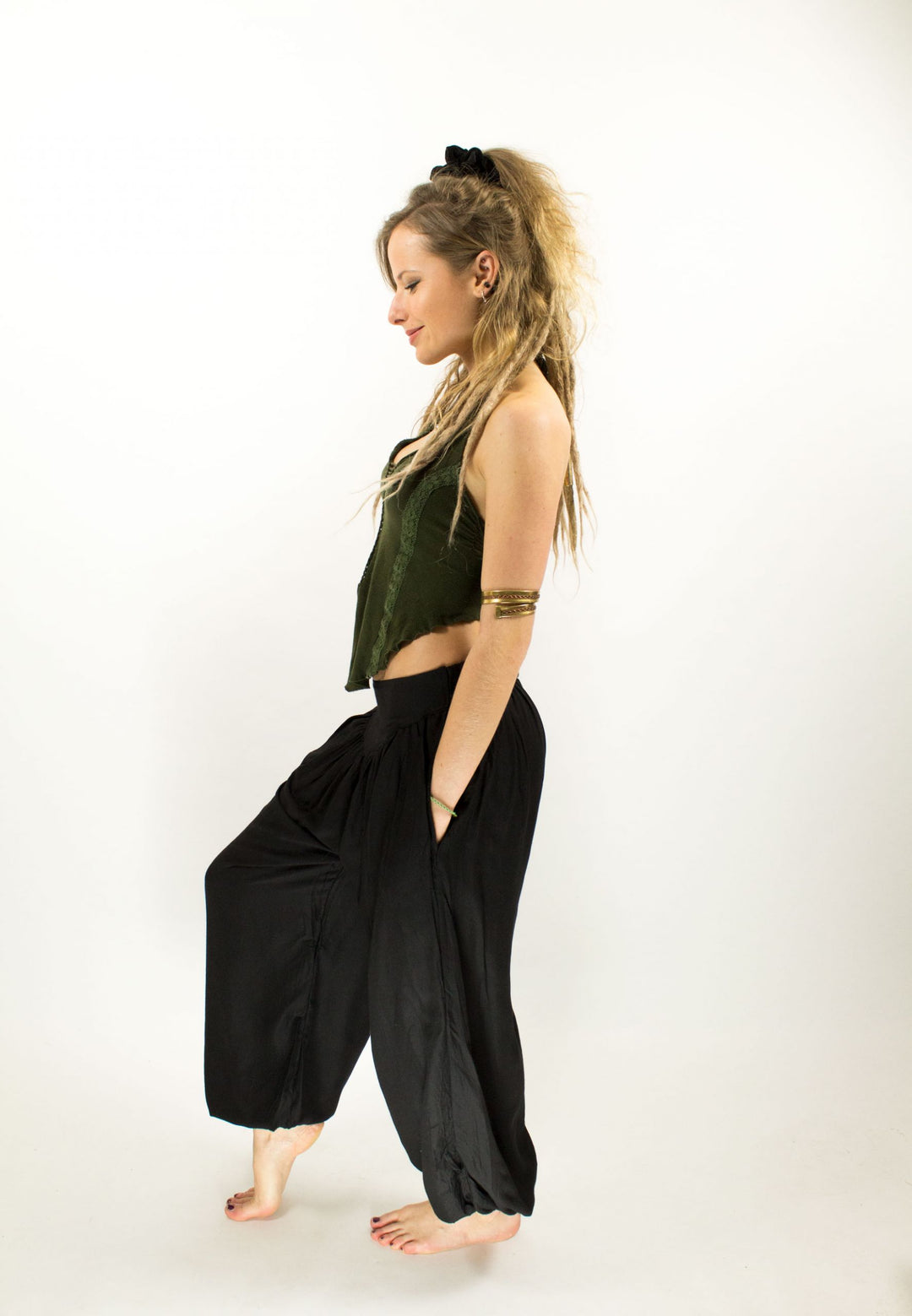 Aladdin Harem Pants Black