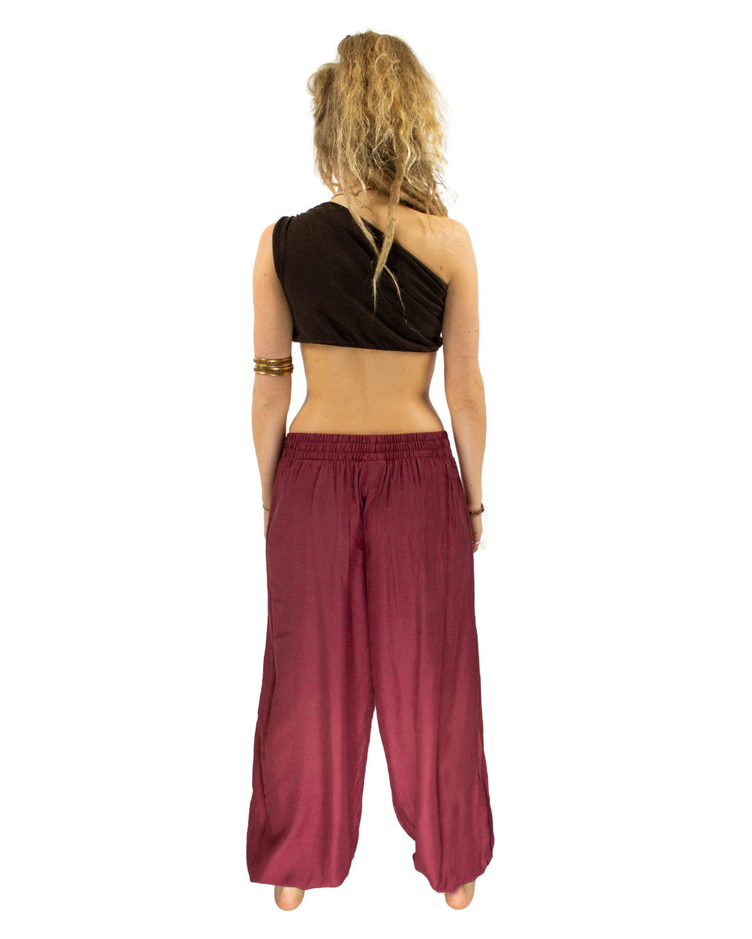 Aladdin Harem Pants Wine Red