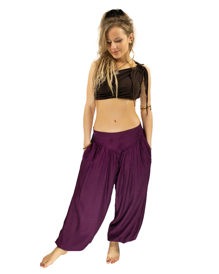 Aladdin Harem Pants Purple