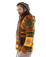 Mandala Patchwork Hooded Jacket