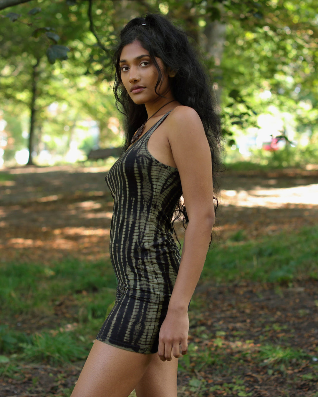 black tie dye mini dress Luna Tie Dye Mini Dress - Summer Mini Dress