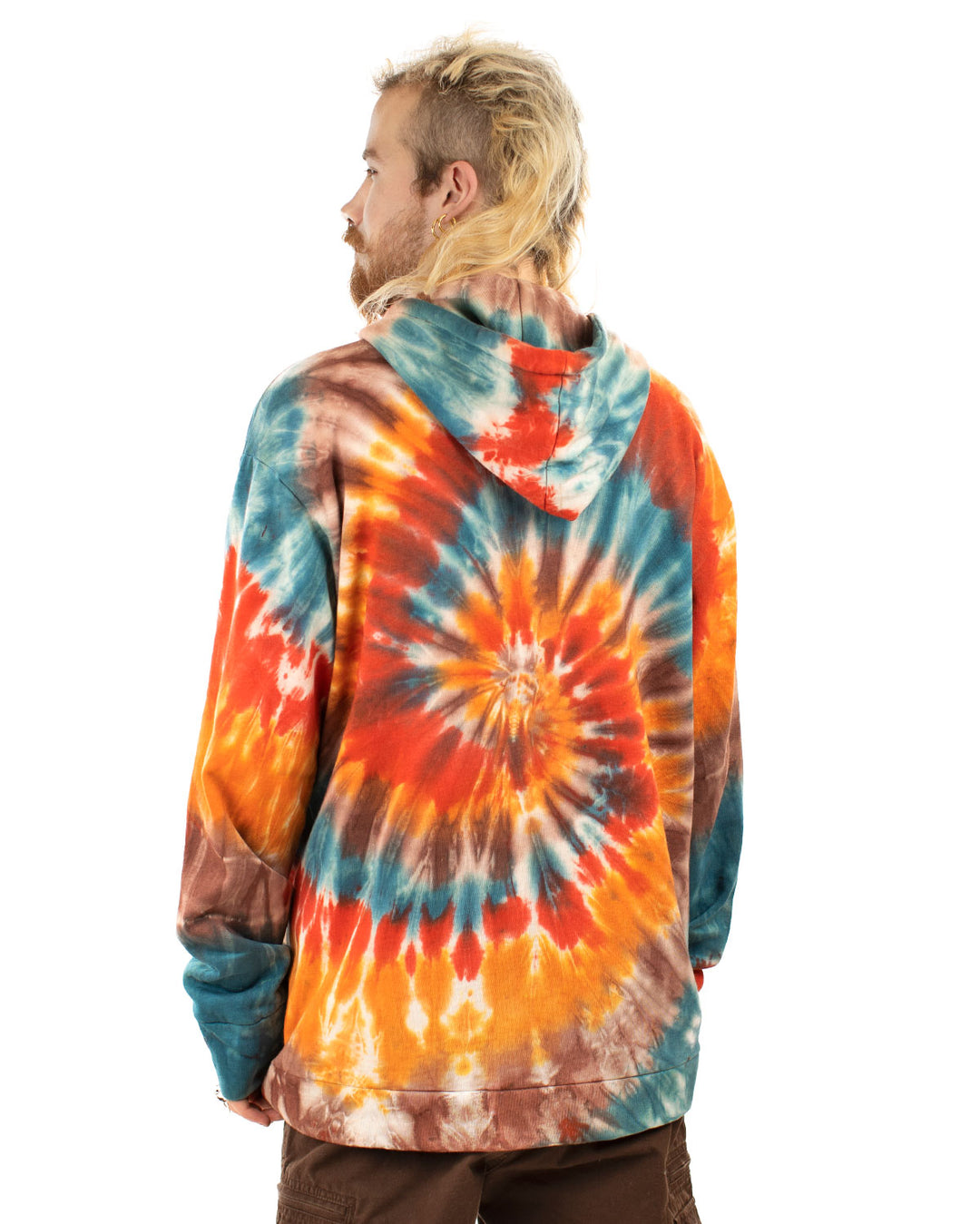 Tie Dye Zip Up Hoodie Jacket